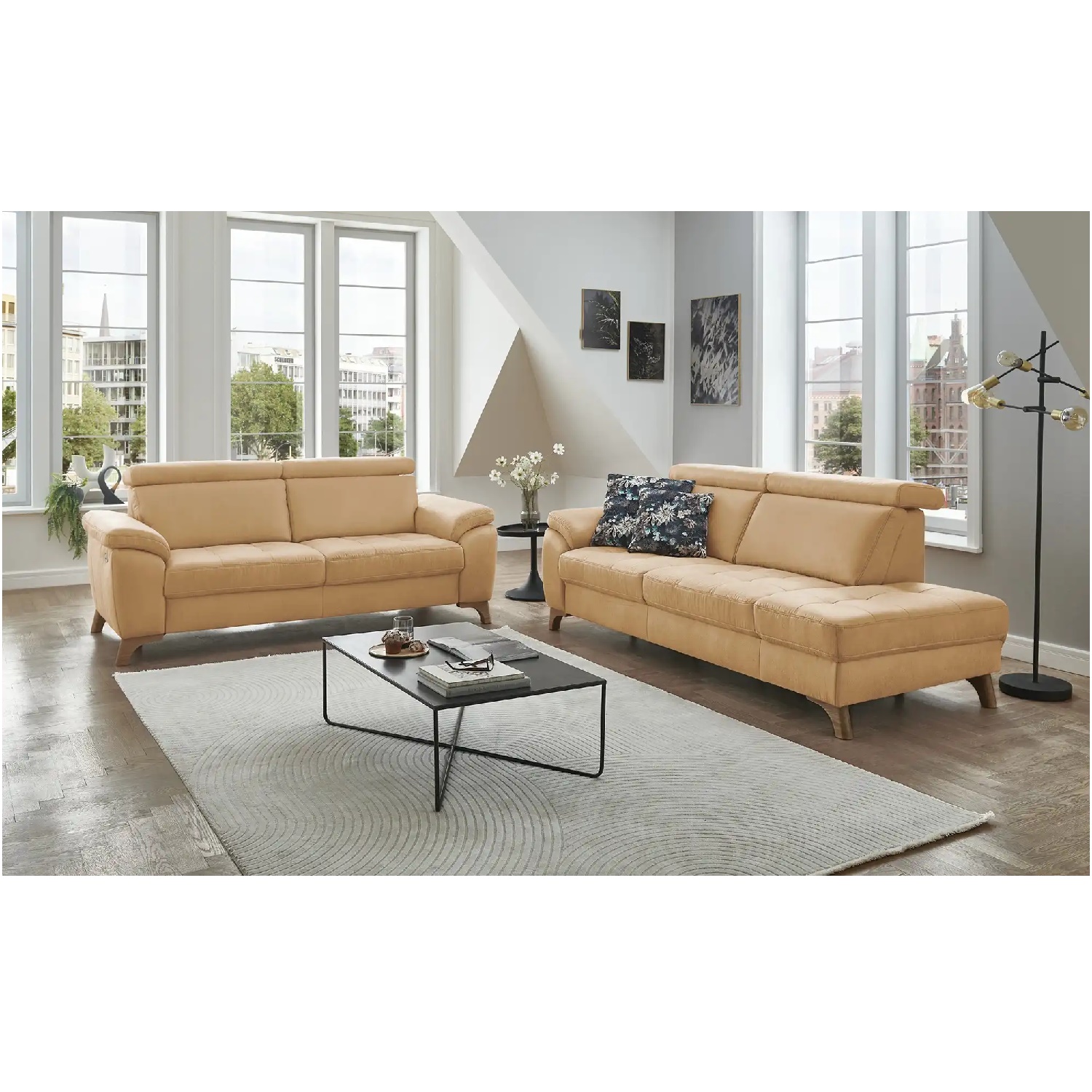 Единичен диван тройка с електрическа седалка и два броя регулируеми подглавника - PP-LA 1449