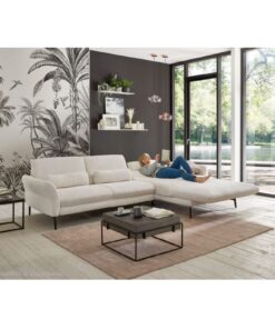 Ъглов диван с електрическа лежанка и две подвижни облегалки - LEOPOLD 963