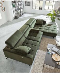 Ъглов диван с електрическа седалка и три регулируеми подглавника - INTERLIVING 2122