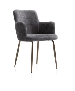 Трапезен стол с подлакътници - OLLE 51013 ANT / Lecce 100 % Polyester