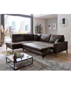 Ъглов диван с функция сън и три подвижни облегалки - LS 2080, естествена кожа