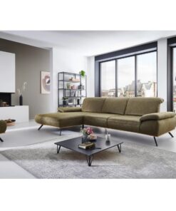 Alternative view of Ъглов диван с три подвижни облегалки, три ръчно регулируеми подглавника и плътна дървена рамка масив / див дъб - NECKAR 3102