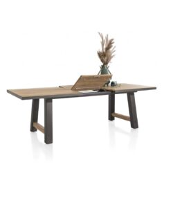 Трапезна разтегателна маса с метален кант - Farmland 39624 RWB / 190+60 cm