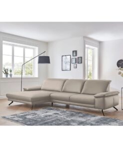 Ъглов диван с електрическа лежанка и регулируеми подглавници - Dieter Knoll RIVELLO 1900, естествена кожа