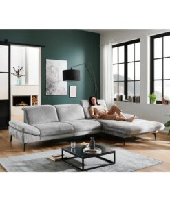 Ъглов диван с електрическа лежанка, две подвижни облегалки и регулируеми подглавници - AUGSBURG 2844