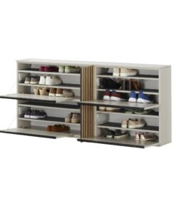 Alternative view of Шкаф за обувки с 1 вратичка, 2 чекмеджета и 4 отделения за обувки с падащи вратички - PINTO 0101W