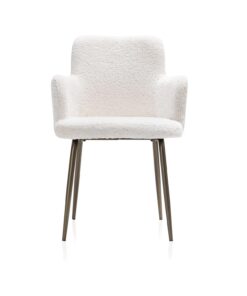 Трапезен стол с подлакътници - OLLE 51013 CRE / Lecce 100 % Polyester