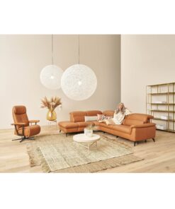 Alternative view of Ъглов диван с една седалка с електрически релакс механизъм и ракла - MUSTERRING MR 2852