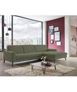 Alternative view of Комплект от ъглов диван с електрическа лежанка, две подвижни облегалки и два Премиум подглавника и XXL табуретка - BODENSEE 3359