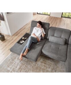 Alternative view of Ъглов диван с електрическа лежанка, две подвижни облегалки, една завъртаща се седалка и три регулируеми подглавника KÖLN 3377