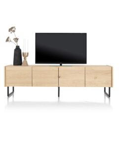 Alternative view of Нисък шкаф / TV шкаф с 4 вратички - Carving 46453 NAT / 210 cm