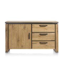 Шкаф / скрин / сайдборд с 1 врата и 3 чекмеджета - Farmland 39623 RWB / 150 cm