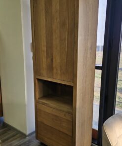 Alternative view of Висок шкаф с 1 плътна вратичка, 2 чекмеджета и ниша Gijon 54518 DUN/215 cm