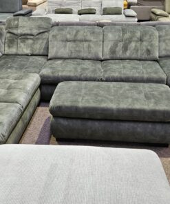 Alternative view of Комплект от XXL ъглов диван с четири подвижни облегалки, три регулируеми подглавника и ракла и XXL табуретка - ракла - LS 3261 / 420 cm