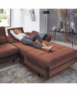 Ъглов диван с електрическа лежанка и две подвижни облегалки – KEY WEST 3256