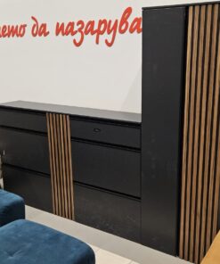 Alternative view of Комплект от гардероб и шкаф за обувки с оребрени панели - PUNTA 0104A