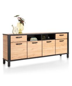 Alternative view of Сайдборд с 4 врати / 2 чекмеджета / отворена част с 2 отделения – Sardinie 42442 NAT / 220 cm