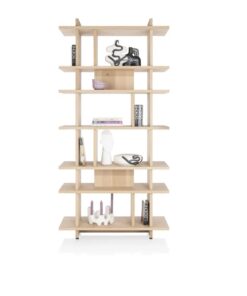 Разделител за стая / регал с отворена част с 10 ниши - Castelo 51989 NAT / h. 200 cm