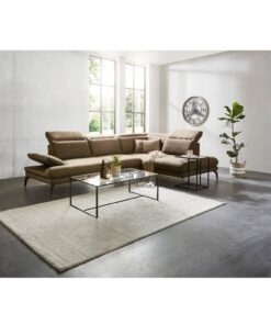 Ъглов диван с функция сън, три подвижни облегалки, три регулируеми подглавника и ракла - FIJI 3040