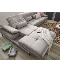 Ъглов диван с електрическа лежанка, една завъртаща се седалка и регулируеми подглавници - Set One by MUSTERRING SO 3387