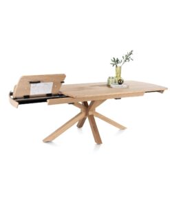 Трапезна разтегателна маса с дървени крака - NYON 52086 NSA / 170+60 cm