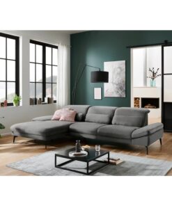 Alternative view of Комплект от ъглов диван с две подвижни облегалки, три регулируеми подглавника и ракла и XXL табуретка - ракла - BREMEN 3566