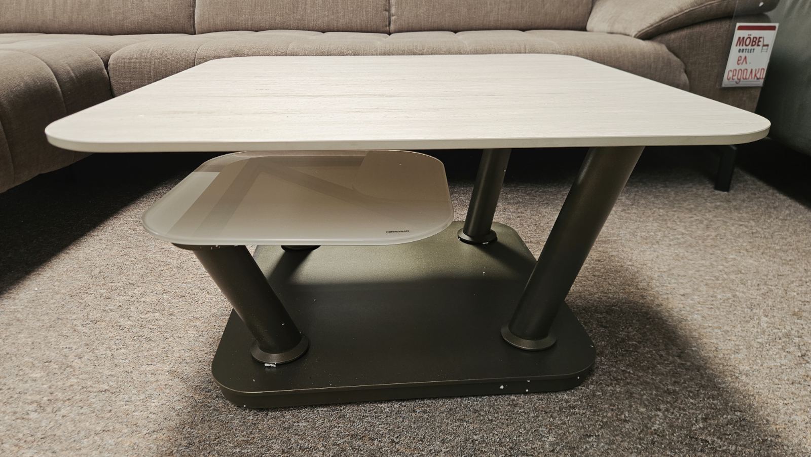 Холна масичка с въртящи се плотове - TOBY 56915 TRA / 80 х 80 х 43 cm - Image 14