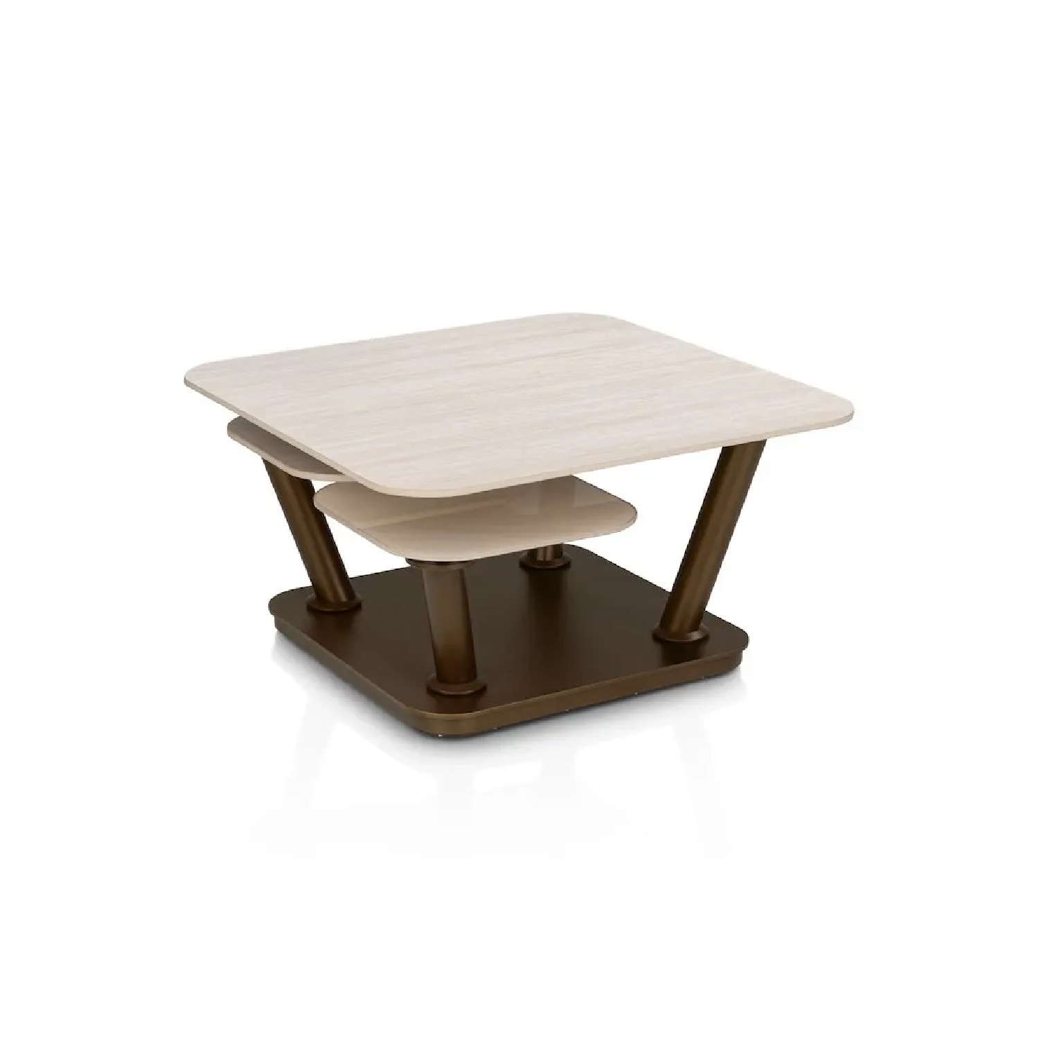Холна масичка с въртящи се плотове - TOBY 56915 TRA / 80 х 80 х 43 cm - Image 7