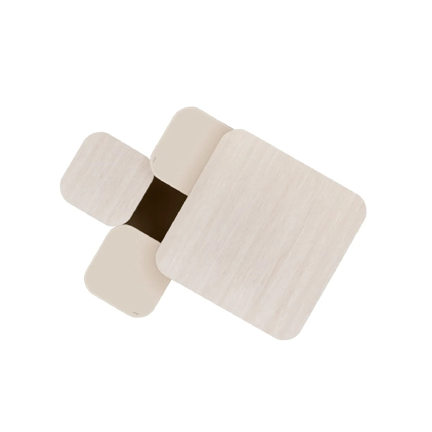 Холна масичка с въртящи се плотове - TOBY 56915 TRA / 80 х 80 х 43 cm - Image 9
