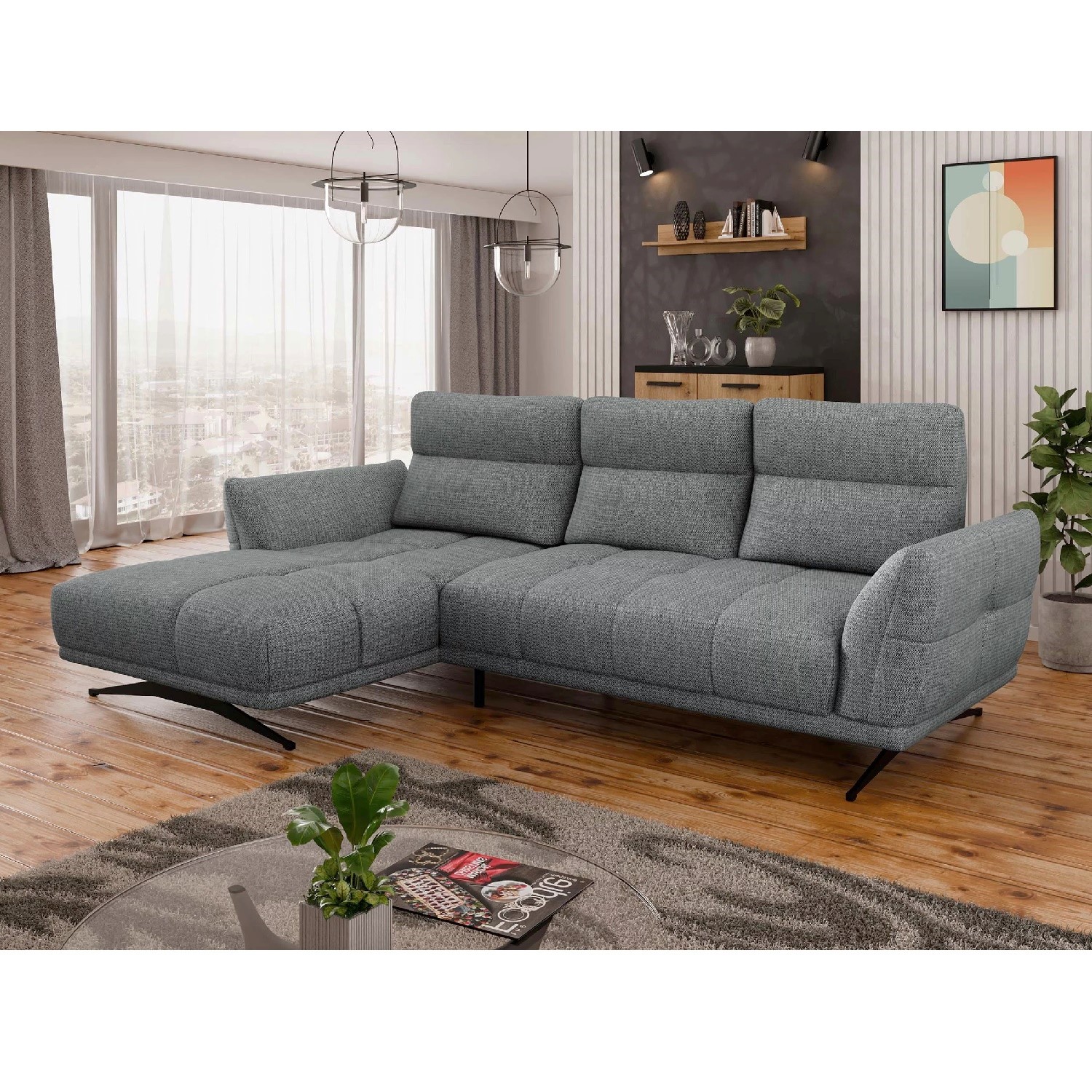 Ъглов диван с две подвижни облегалки - BENIX 3095 - Image 2