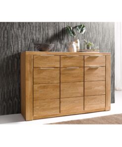 Сайдборд с 3 вратички и 3 чекмеджета / масив дъб ZARA 1324 / 140 cm